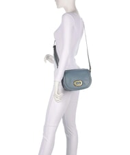 THE BRIDGE ILARIA Borsa a tracolla in pelle ceruleo abb.oro - Borse Donna - 6