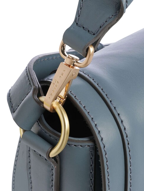 ILARIA Borsa a tracolla in pelle ceruleo abb.oro - Borse Donna