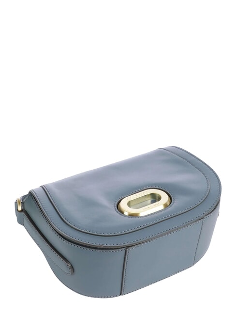 ILARIA Borsa a tracolla in pelle ceruleo abb.oro - Borse Donna