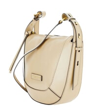 THE BRIDGE FEDORA Borsa tracolla in pelle con flap butter abb. oro - Borse Donna - 3