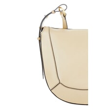 THE BRIDGE FEDORA Borsa tracolla in pelle con flap butter abb. oro - Borse Donna - 4