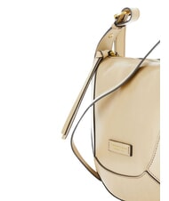 THE BRIDGE FEDORA Borsa tracolla in pelle con flap butter abb. oro - Borse Donna - 5