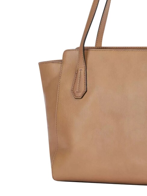 GLORIA  Shopping Bag in pelle marzapane abb. oro - Borse Donna