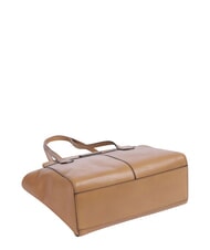 THE BRIDGE GLORIA  Shopping Bag in pelle marzapane abb. oro - Borse Donna - 5