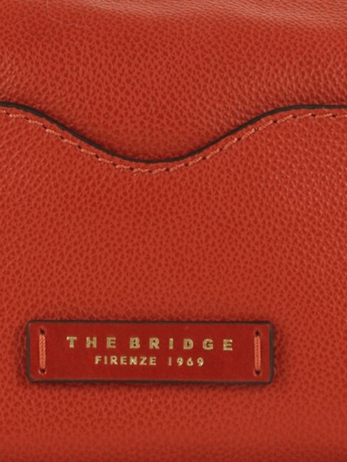 GEMMA  Beauty Case in pelle arancio bruciato abb. oro - Beauty Case