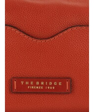 THE BRIDGE GEMMA  Beauty Case in pelle arancio bruciato abb. oro - Beauty Case - 5