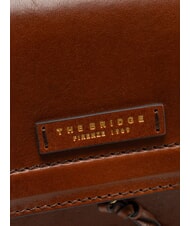 THE BRIDGE ELBA Borsa in pelle con flap a tracolla MARRONE - Borse Donna - 3