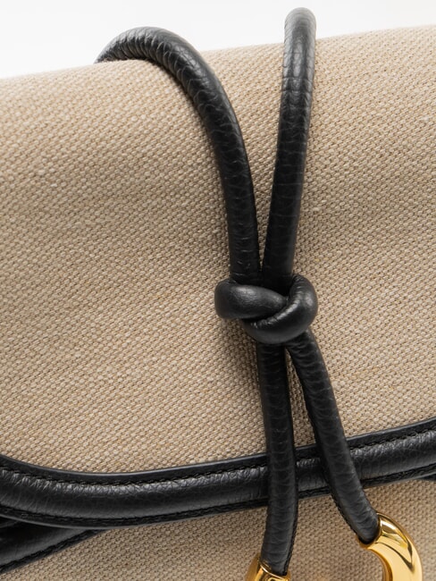 CARMY CANVAS Borsa a tracolla natural/noir - Borse Donna