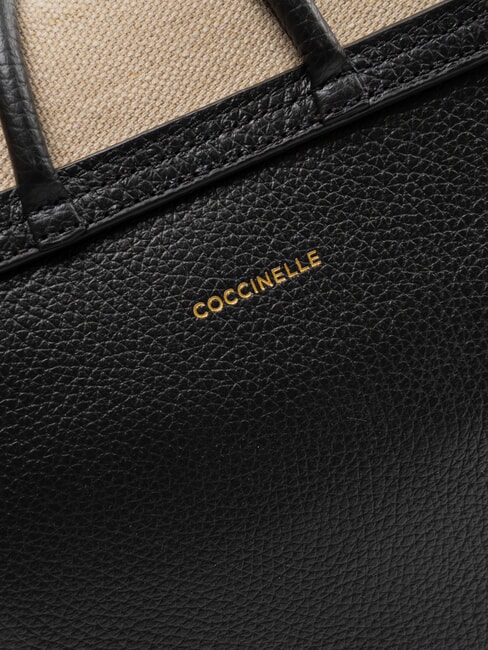 CARMY CANVAS Borsa a tracolla natural/noir - Borse Donna