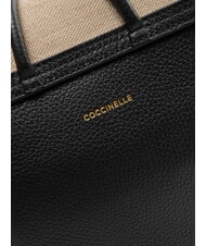COCCINELLE CARMY CANVAS Borsa a tracolla natural/noir - Borse Donna - 5