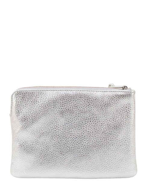 ALIAS Pochette in pelle martellata SILVER - Borse Donna