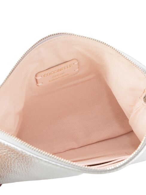 ALIAS Pochette in pelle martellata SILVER - Borse Donna