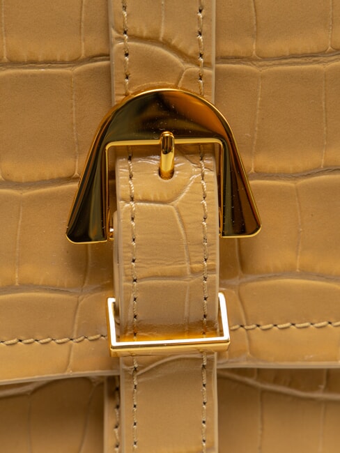 MAGALU CROCO SHINY SOFT Borsa a mano, con tracolla fresh beige - Borse Donna