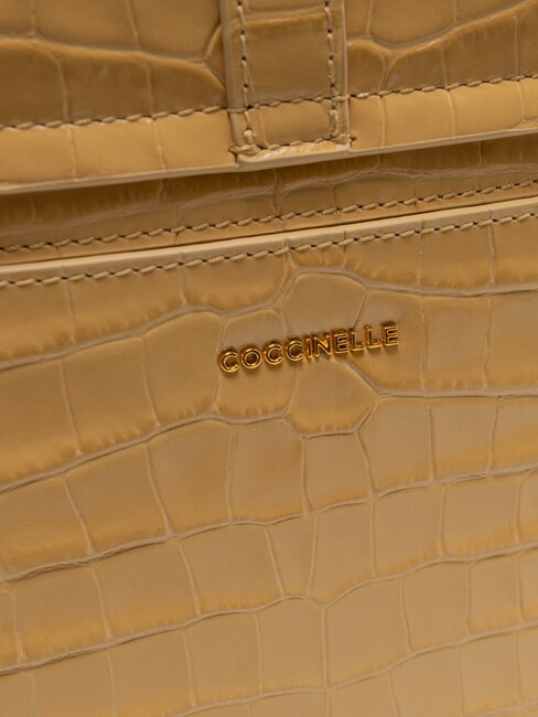 MAGALU CROCO SHINY SOFT Borsa a mano, con tracolla fresh beige - Borse Donna