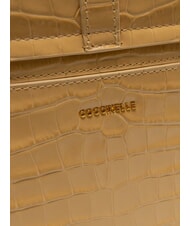 COCCINELLE MAGALU CROCO SHINY SOFT Borsa a mano, con tracolla fresh beige - Borse Donna - 5