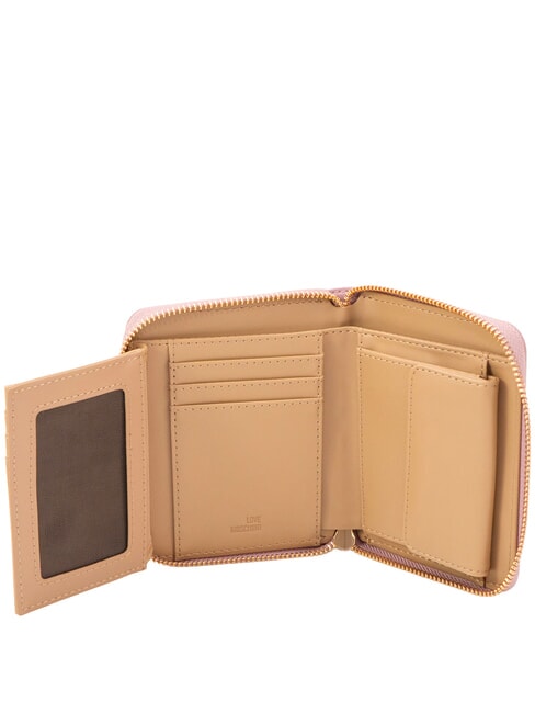 EMBOSSED Portafoglio Zip Around Medio rosa - Portafogli Donna