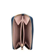 FURLA CAMELIA Portafoglio ziparound, in pelle indigo+corolla int. - Portafogli Donna - 2