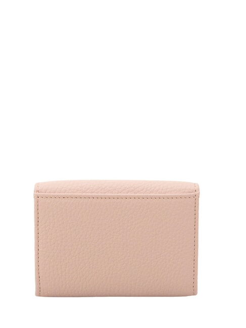 METALLIC SOFT Portacarte in pelle martellata rosette - Portafogli Donna