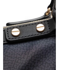 BORBONESE FRAME Borsa bauletto a mano, con tracolla dark black - Borse Donna - 3