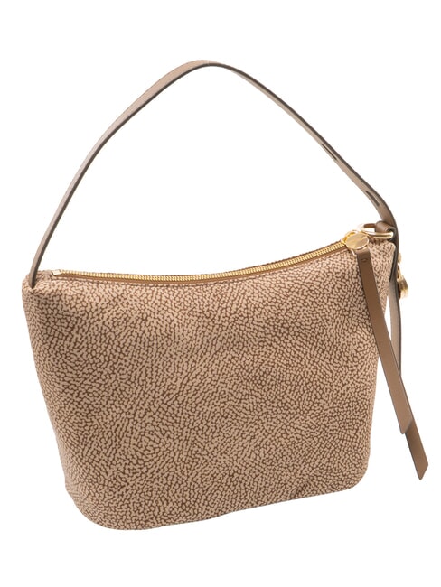PRIVE Borsa Hobo a spalla beige brown - Borse Donna