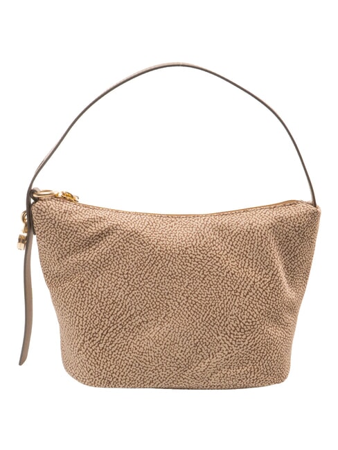 PRIVE Borsa Hobo a spalla beige brown - Borse Donna