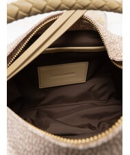 BORBONESE PLIE Borsa hobo a spalla sabbia - Borse Donna - 5