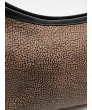 BORBONESE FLIGHT Borsa a spalla op naturale/nero - Borse Donna - 3