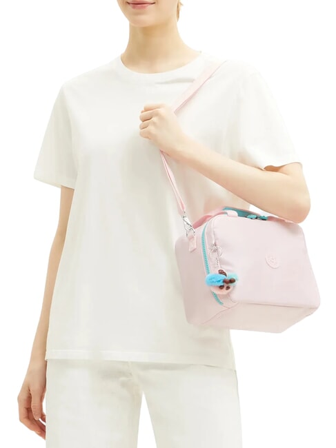 MIYO Borsa porta pranzo con tracolla sea pink metallic - Borse e accessori kids