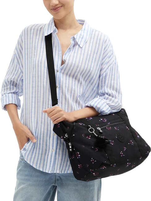 ART Borsa a spalla media con tracolla night flower - Borse Donna