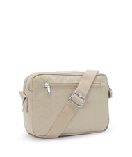 KIPLING ABANU M Borsa a tracolla signature beige embossed - Borse Donna - 2