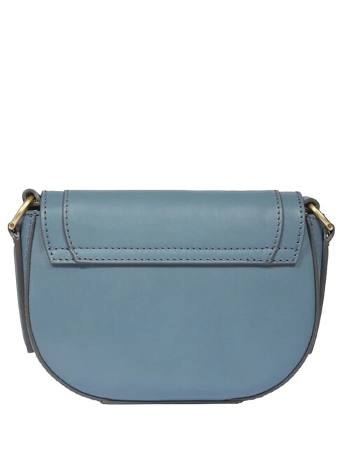 ILARIA Borsa mini in pelle a tracolla ceruleo abb.oro - Borse Donna