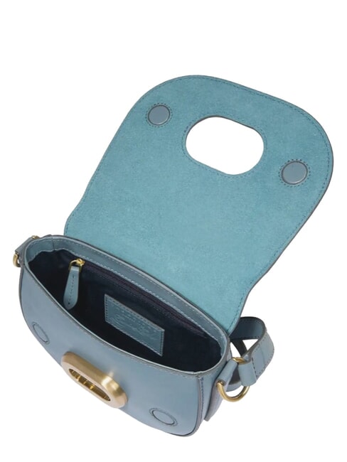 ILARIA Borsa mini in pelle a tracolla ceruleo abb.oro - Borse Donna