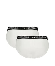 TRUSSARDI BRANDED ELASTIC Confezione 2 paia di Slip white - Slip Uomo - 2