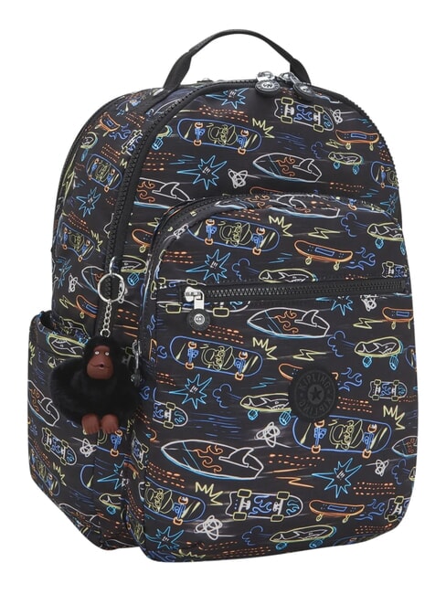 SEOUL COLLEGE BTS Zaino porta PC 15" neon skate - Zaini Scuola & Tempo Libero