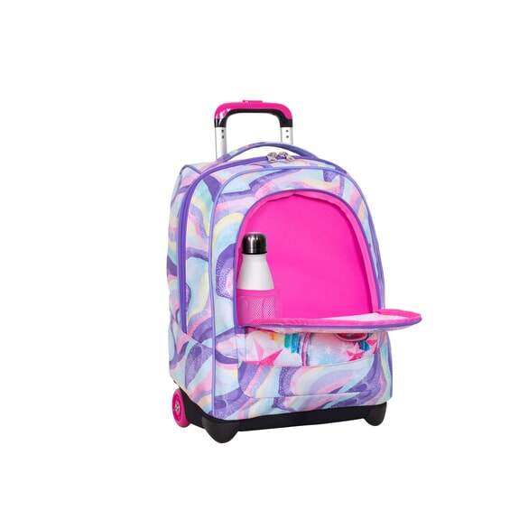 JUNIOR Zaino trolley 2 ruote, fisso english lavander - Zaini con carrello