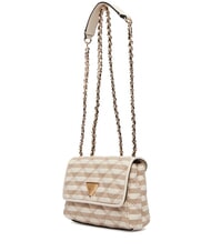 GUESS GIULLY 2 Mini Bag doppia portabilit&agrave; taupe/multi - Borse Donna - 3