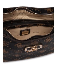 GUESS EMELIE LOGO Borsa a spalla espresso logo - Borse Donna - 4