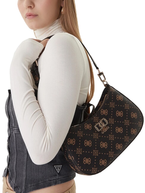 EMELIE LOGO Borsa a spalla espresso logo - Borse Donna