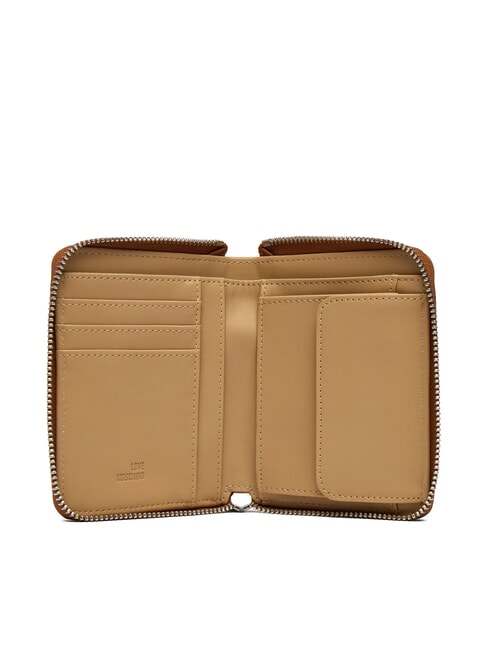 SIGNATURE LOVE Portafoglio Zip Around Medio CUOIO - Portafogli Donna