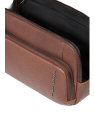 PIQUADRO CRONUS Beauty case in pelle MARRONE - Beauty Case - 4