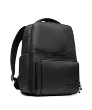 PIQUADRO WOLLEM Zaino porta PC 14" mistopelle Nero - Zaini da lavoro porta PC - 3