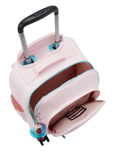 NEW ZEA Zaino trolley con carrello sea pink metallic - Zaini con carrello