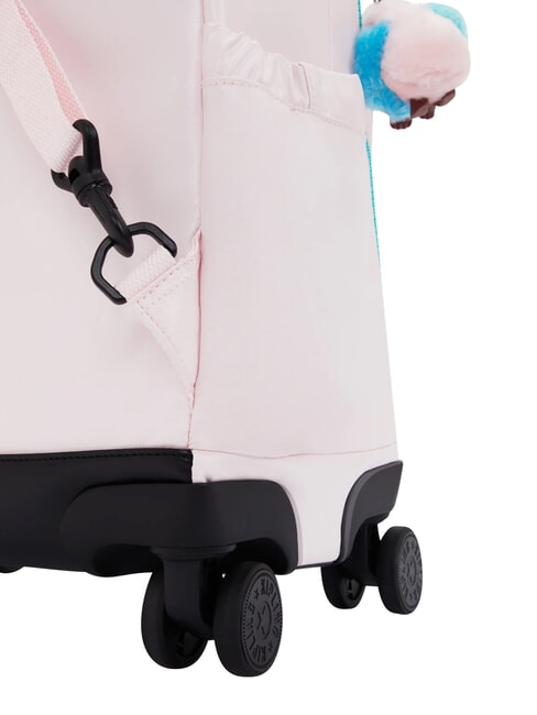 NEW ZEA Zaino trolley con carrello sea pink metallic - Zaini con carrello