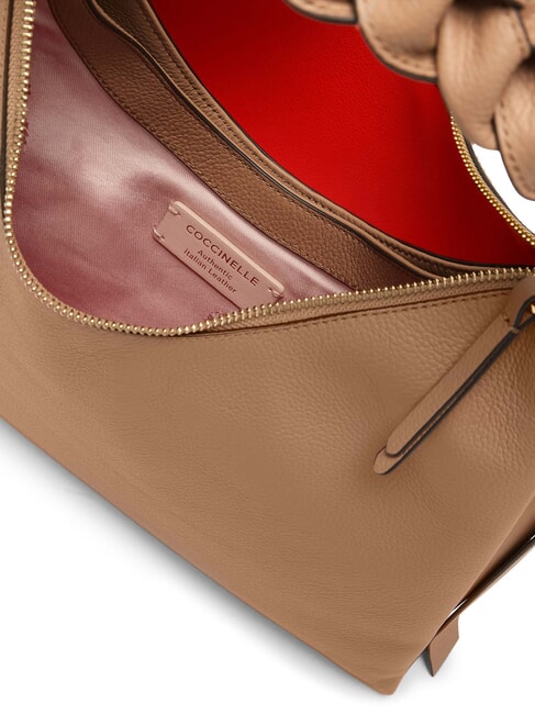 CAMPIONARIO - BOHEME GRANA DOUBLE Sacca grande a spalla in pelle skin/gazpacho - Borse Donna