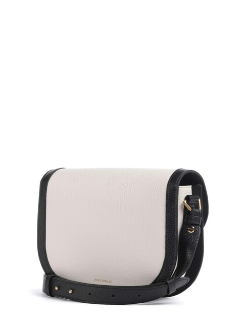 CAMPIONARIO - DEW BICOLOR Mini Bag a tracolla, in pelle blanco/noir - Borse Donna