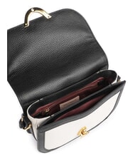 COCCINELLE CAMPIONARIO - DEW BICOLOR Mini Bag a tracolla, in pelle blanco/noir - Borse Donna - 3