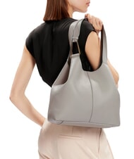 COCCINELLE CAMPIONARIO - BRUME Borsa a spalla, in pelle light grey - Borse Donna - 2