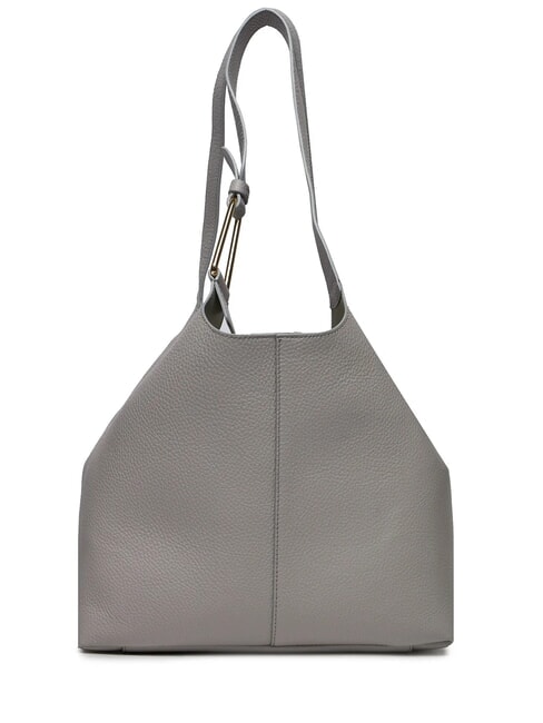 CAMPIONARIO - BRUME Borsa a spalla, in pelle light grey - Borse Donna