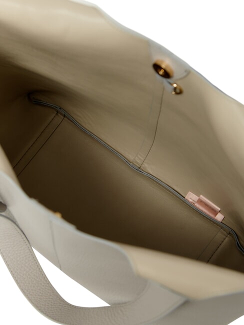 CAMPIONARIO - BRUME Borsa a spalla, in pelle light grey - Borse Donna