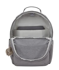 KIPLING SEOUL Zaino porta pc 15" medium grey - Borse Donna - 4